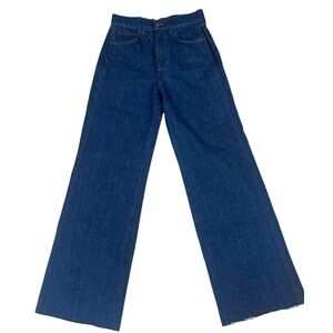 Veronica Beard Taylor Wide Leg High Rise Jeans Women’s 27 Rodeo Clean Dark NWOT